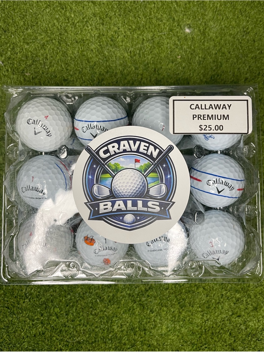 Callaway Premium Golf Balls - 12 Pack - Chrome